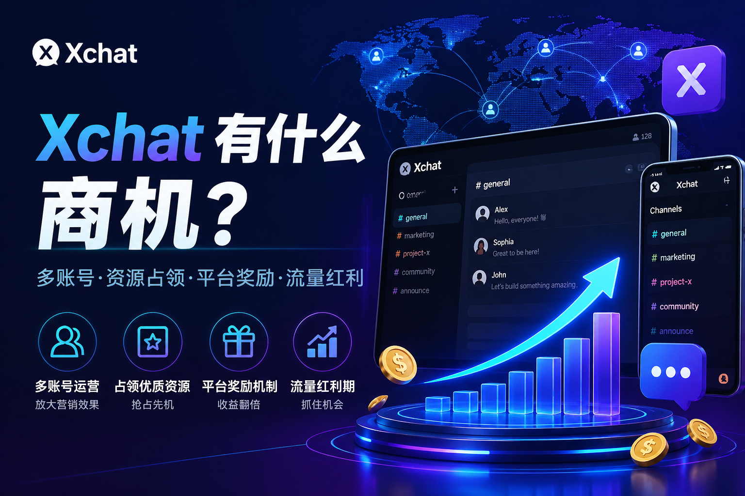 Xchat有什麼商機?