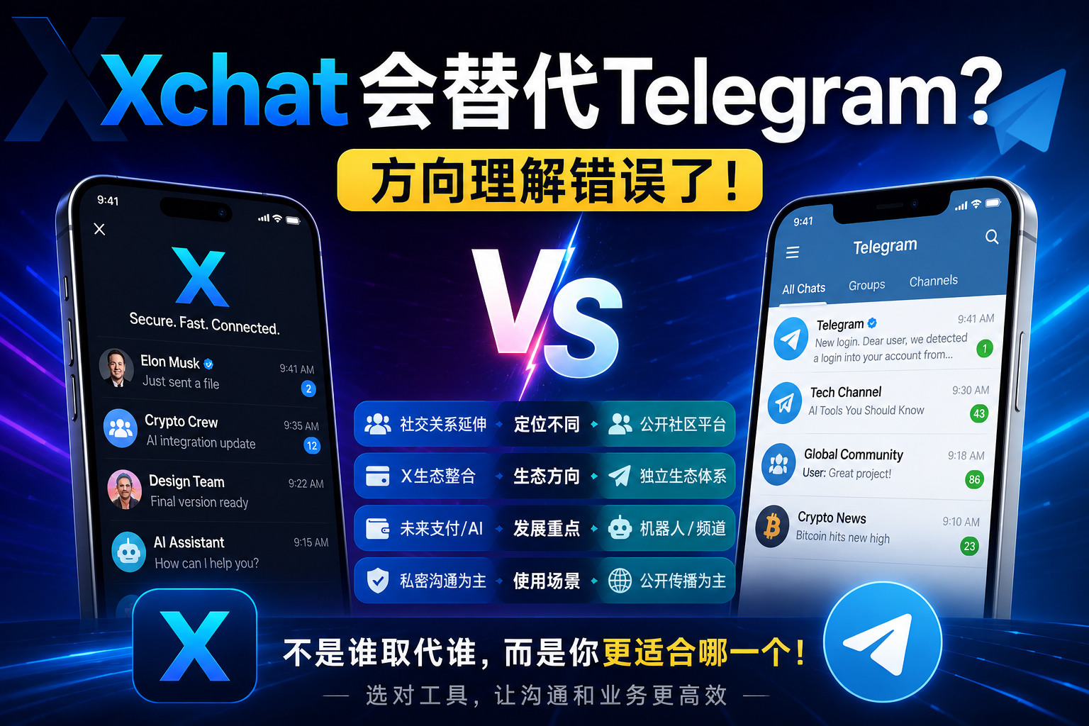 Xchat會不會替代Telegram？很多人其實方向比較錯了