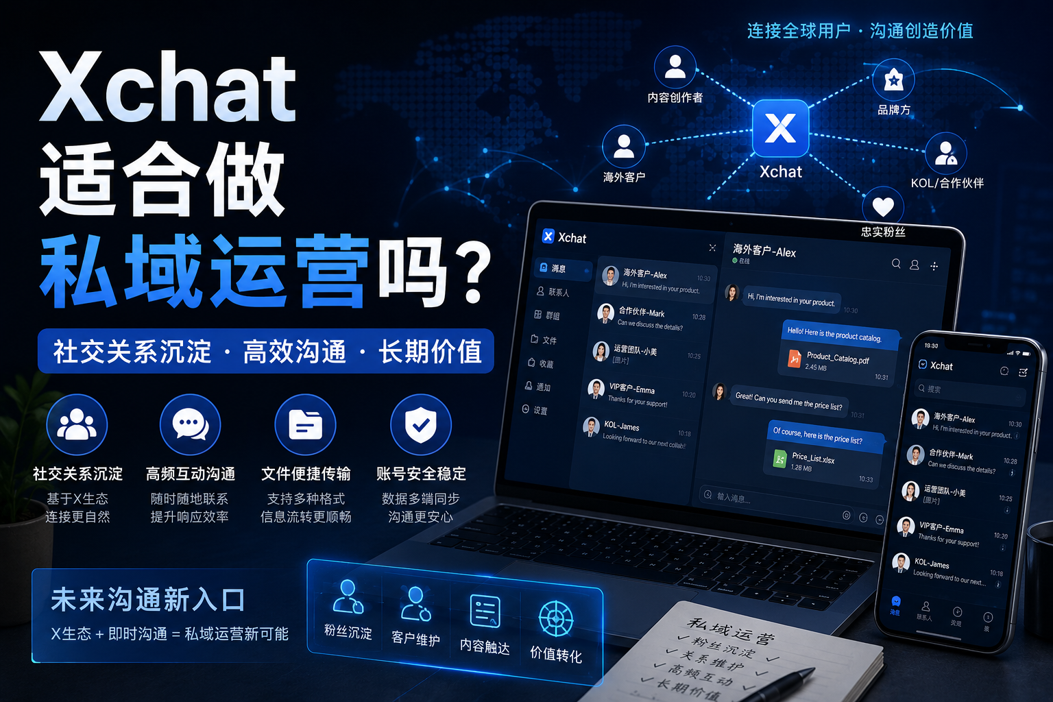 Xchat適合做私域運營嗎？許多團隊真正看中的其實是“使用者關係沉澱”