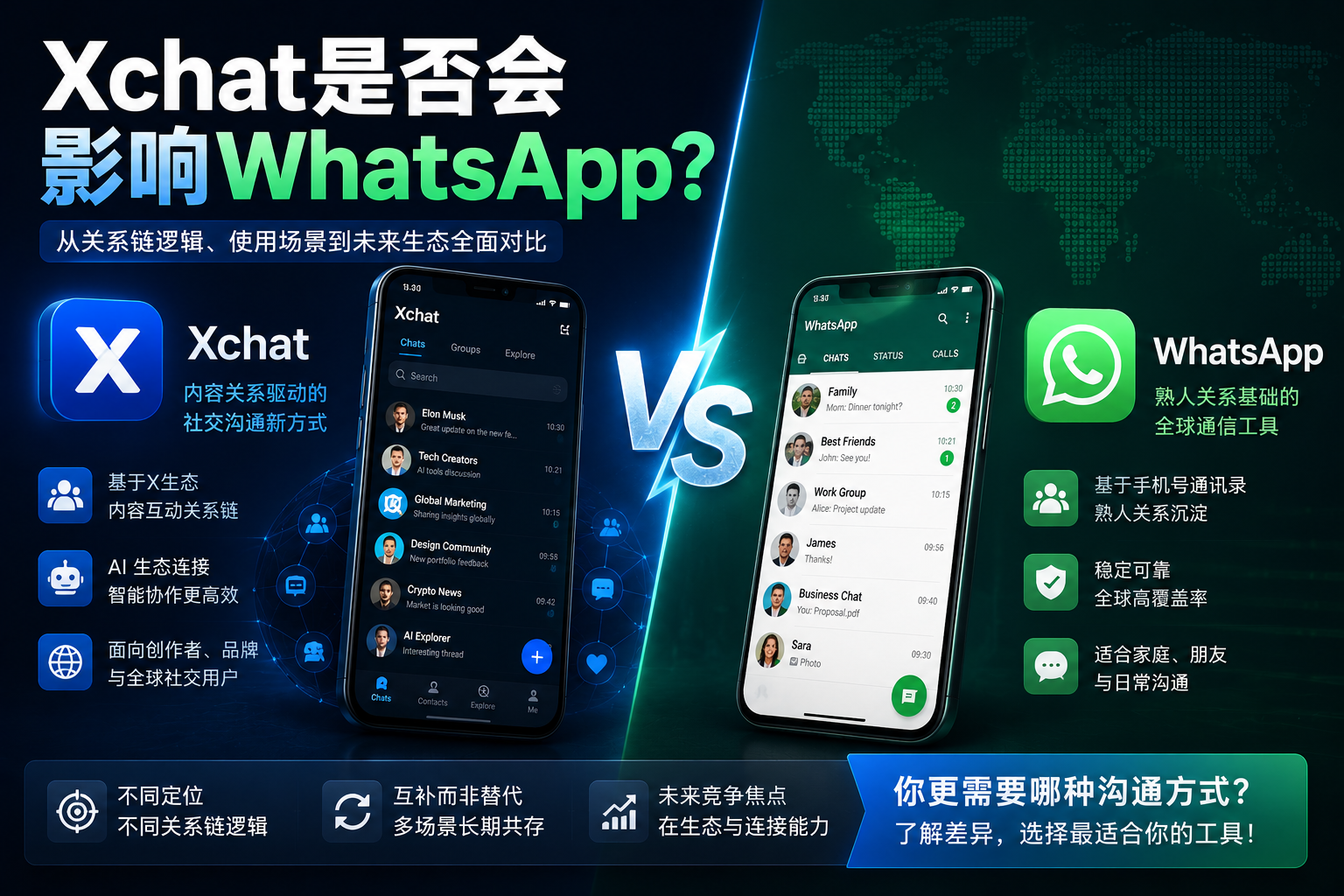Xchat會影響WhatsApp嗎？很多人真正忽略的是“關係來源”根本不同